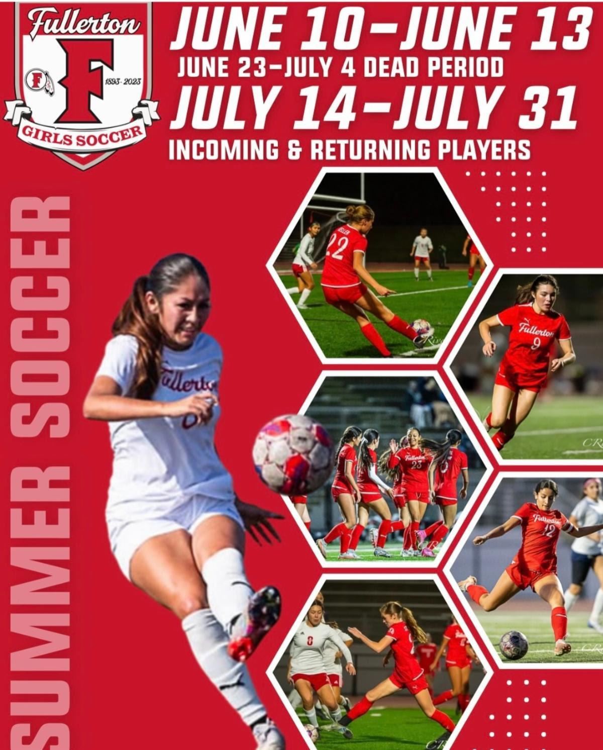 Summer soccer camp flyer